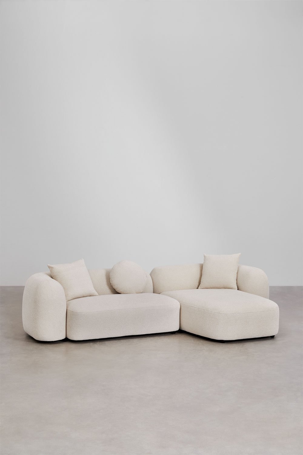 2-teiliges modulares Chaiselongue-Sofa rechts in Coco Chenille   , Galeriebild 3