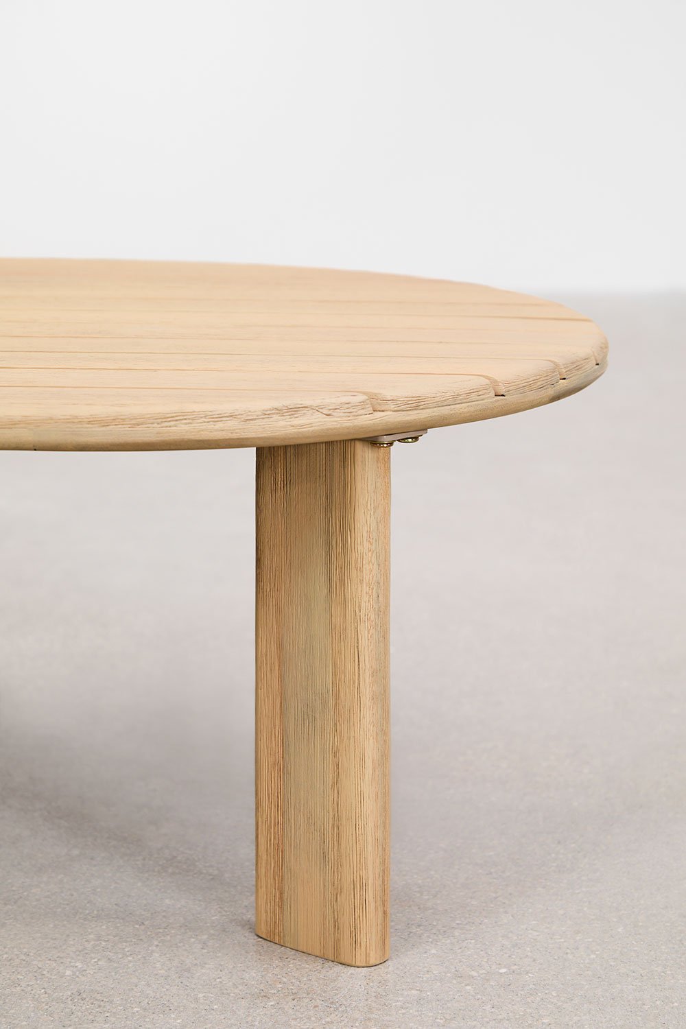 Ovaler Mitteltisch aus Akazienholz 100x60 cm Leilan, Galeriebild 5