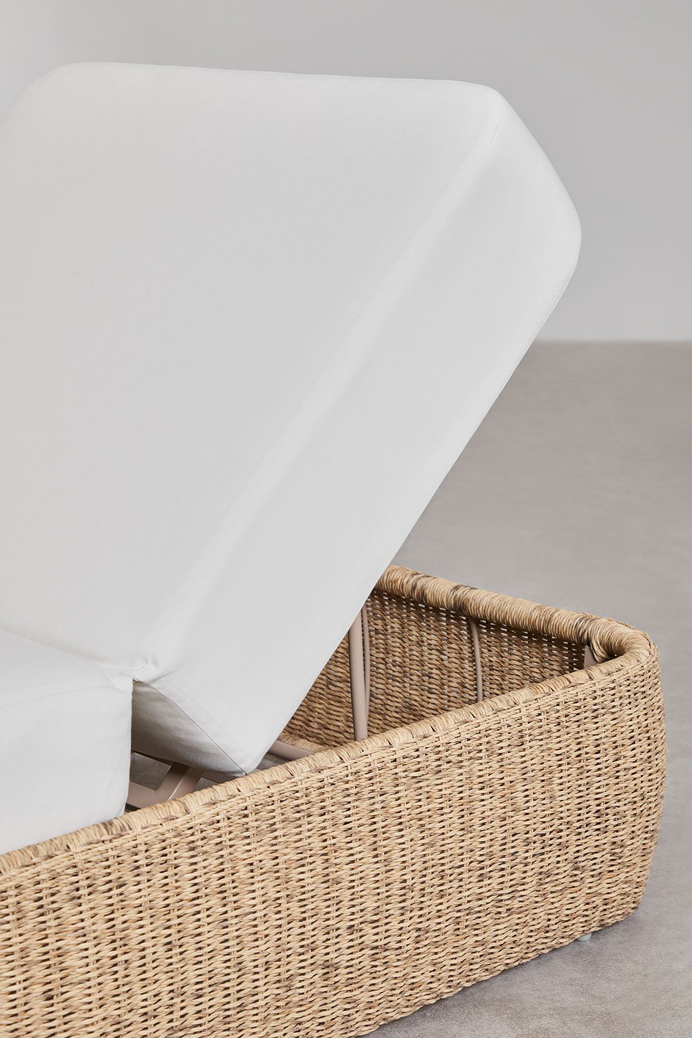 2er-Pack Liegestühle Leilan aus synthetischem Rattan und Eisen, Galeriebild 7