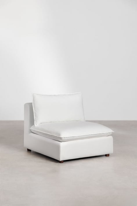 Stoffsessel im Estefan-Stil - Weiss