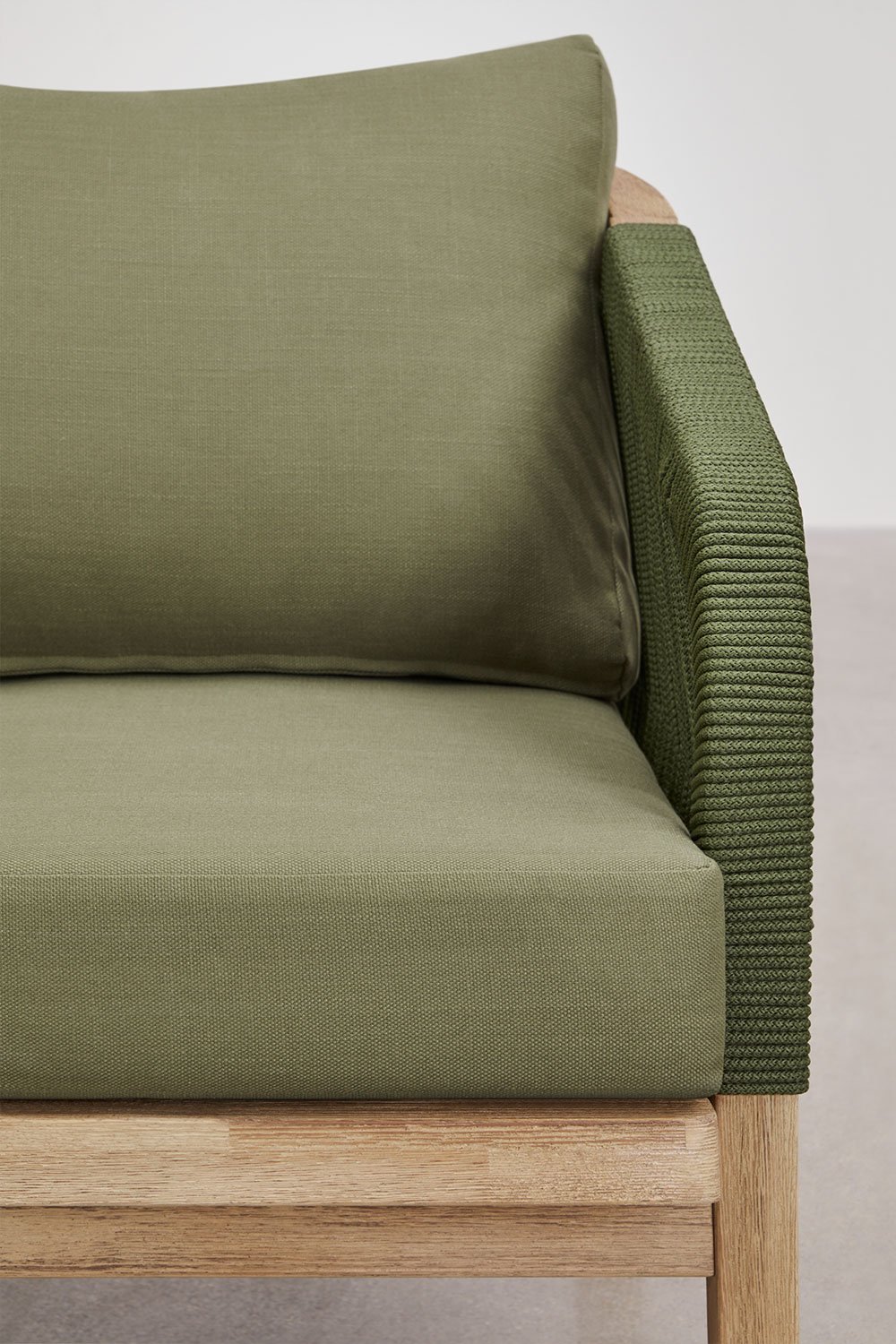 3-Sitzer Garten-Sofa aus Akazienholz Dubai, Galeriebild 4