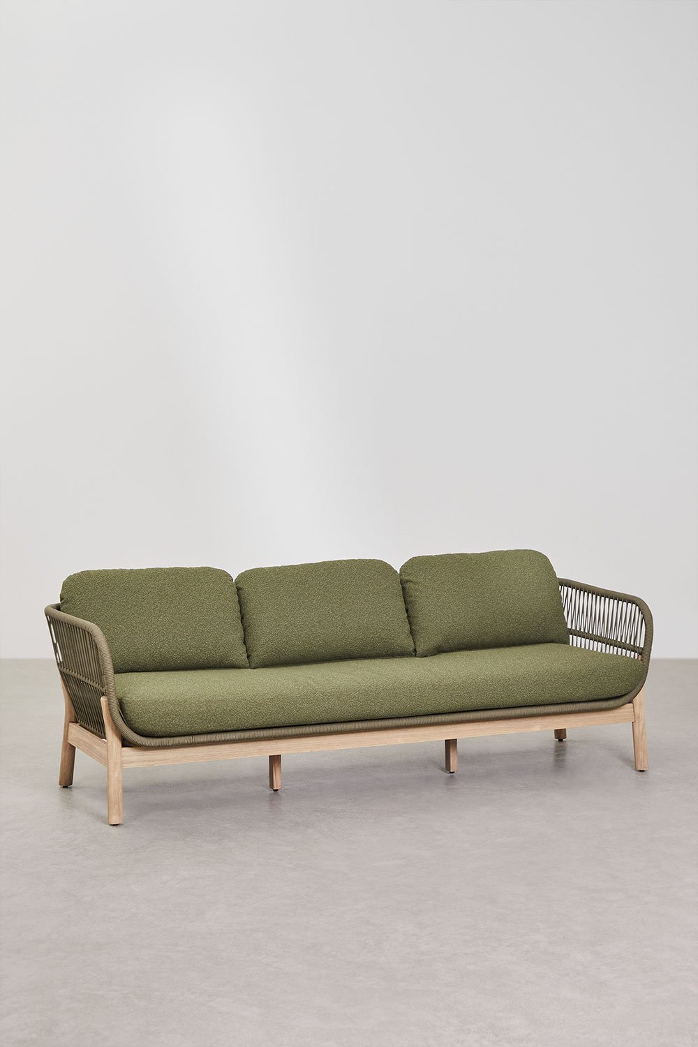 Karvia 3-Sitzer-Gartensofa aus Aluminium und Akazienholz, Galeriebild 1