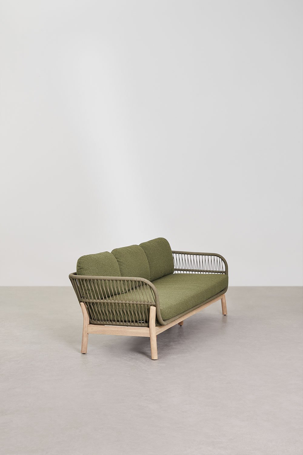 Gartensofa 3-Sitzer aus Aluminium und Akazienholz Karvia, Galeriebild 5