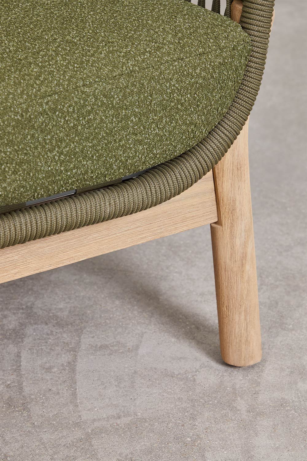 Gartensofa 3-Sitzer aus Aluminium und Akazienholz Karvia, Galeriebild 8