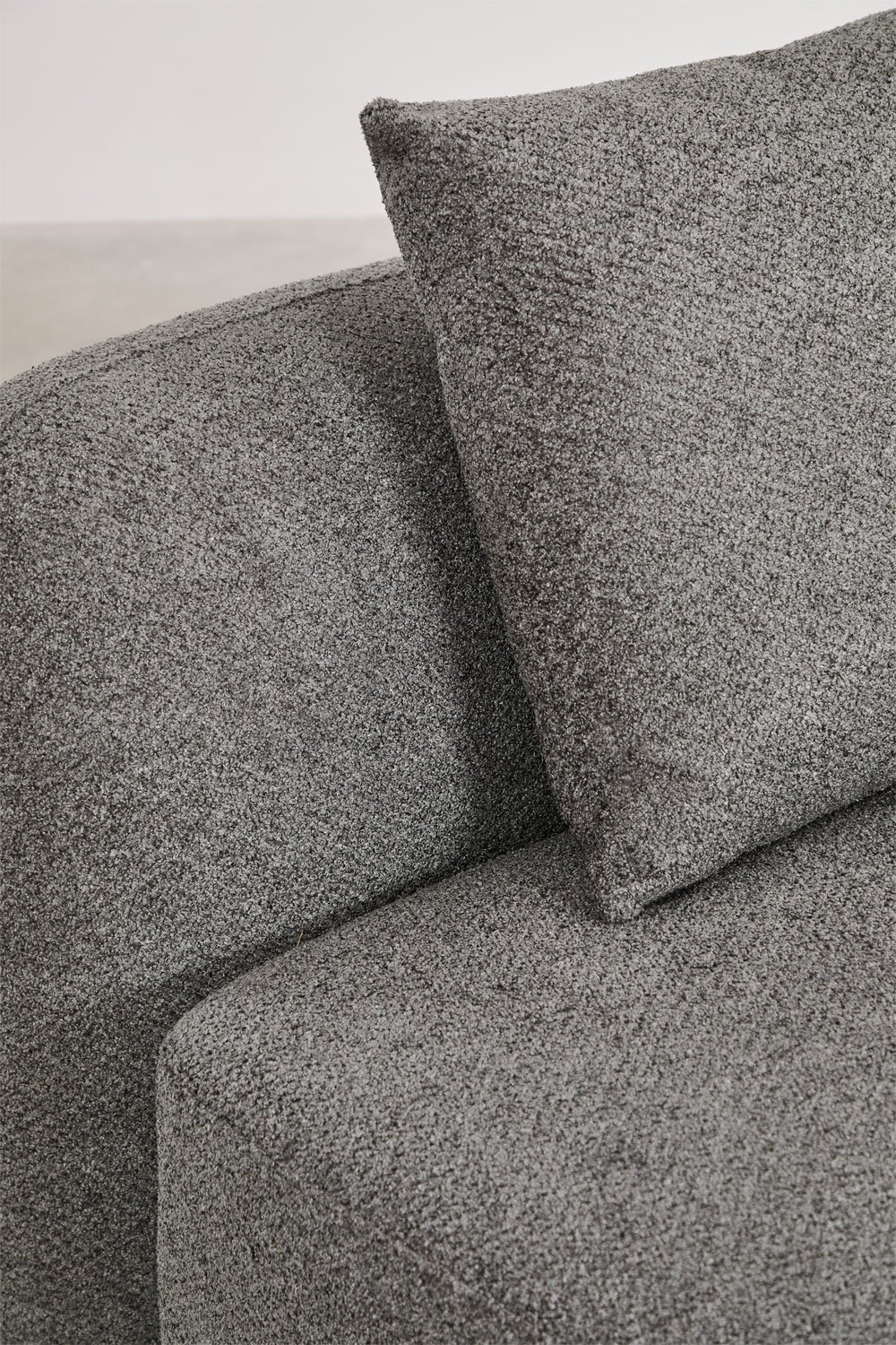 Zentralmodul für modulares Sofa aus Coco-Chenille, Galeriebild 2
