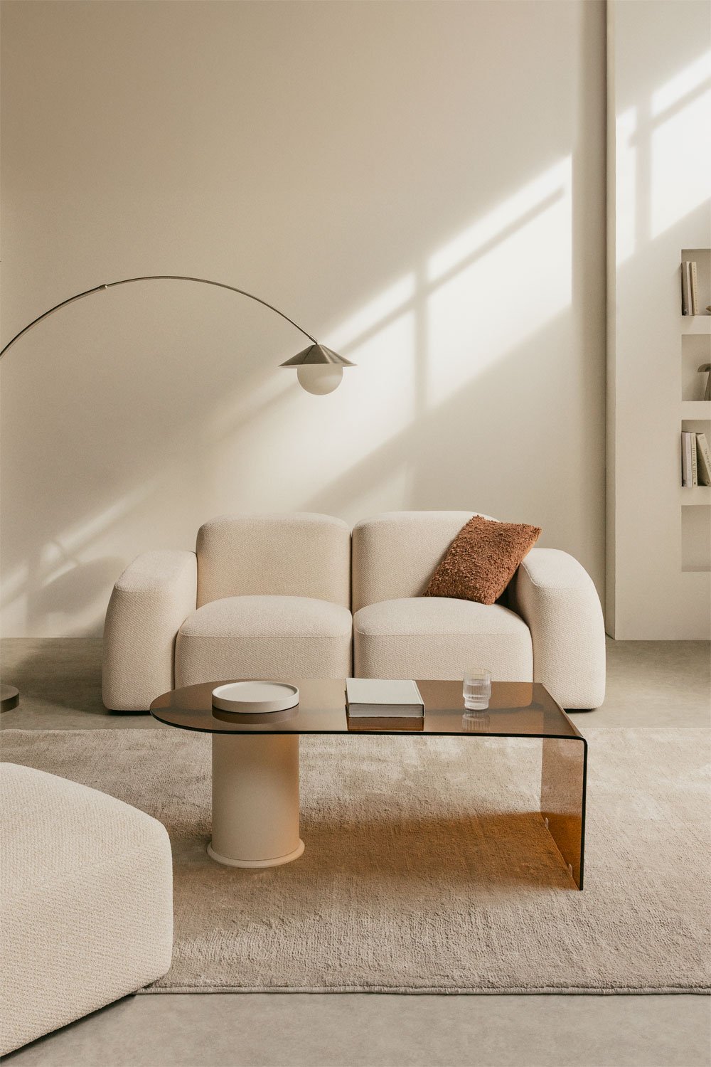 Bastian 2-teiliges modulares Sofa und Pouf, Galeriebild 1