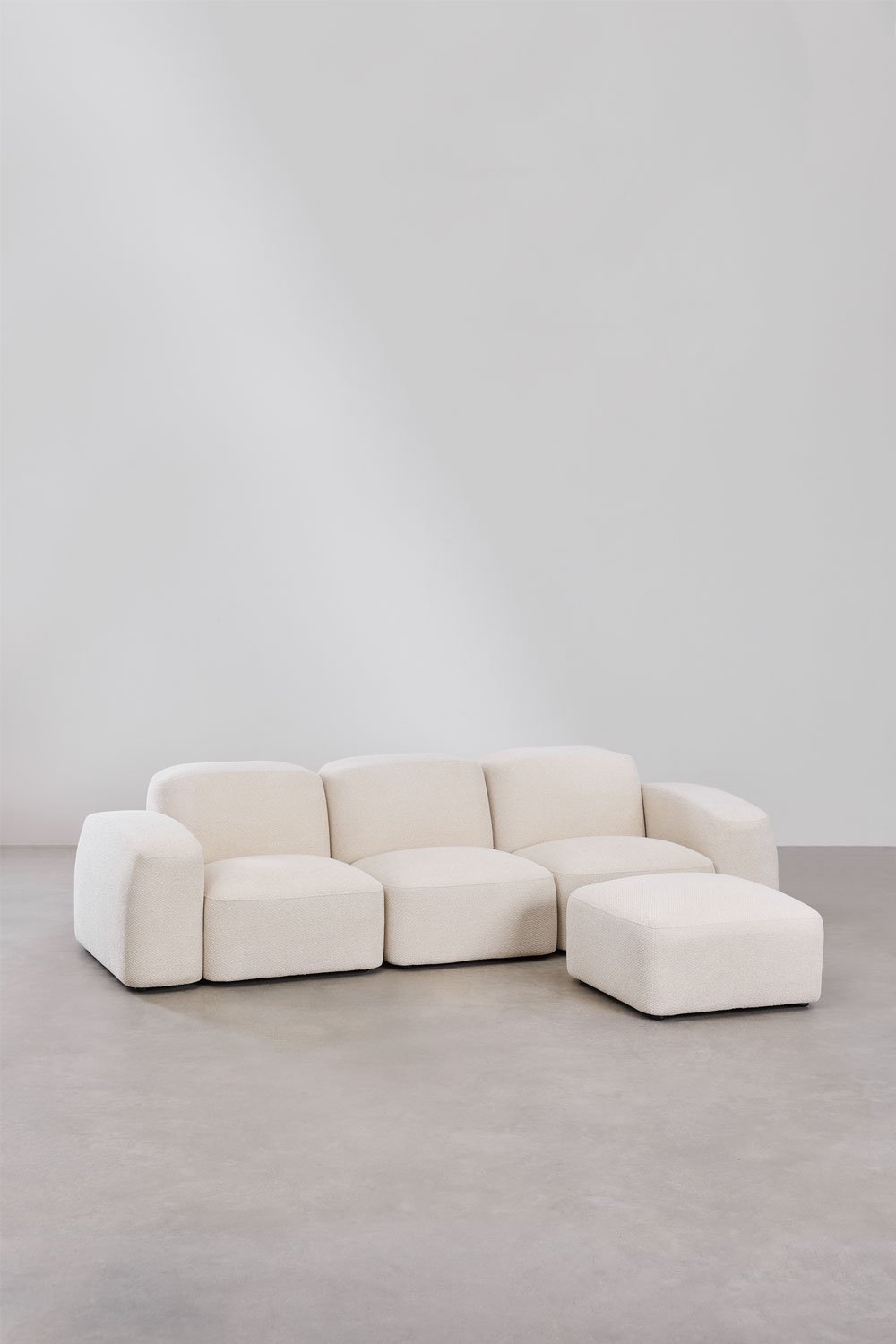 Bastian 3-teiliges modulares Sofa und Pouf, Galeriebild 3