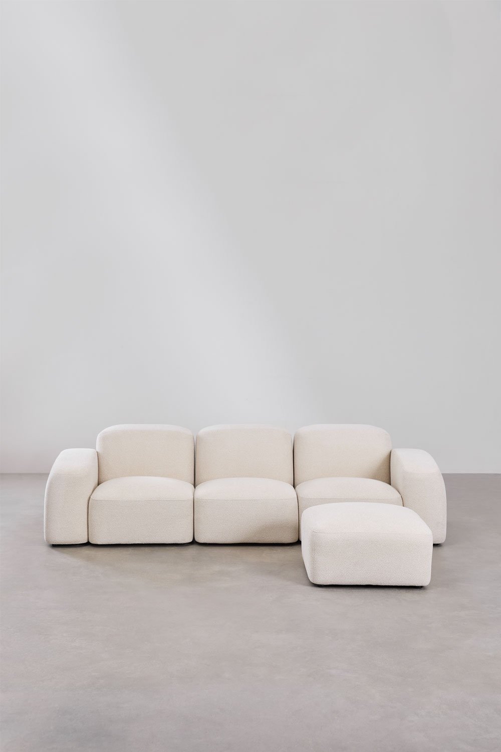 Bastian 3-teiliges modulares Sofa und Pouf, Galeriebild 4