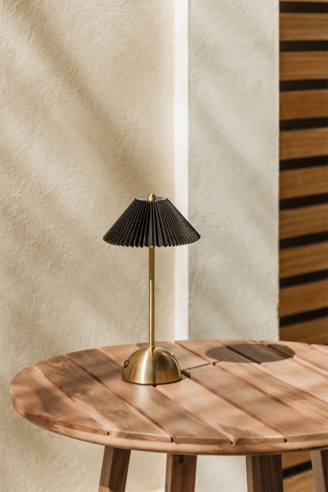 Kabellose LED-Tischlampe für den Außenbereich aus Eisen Berila