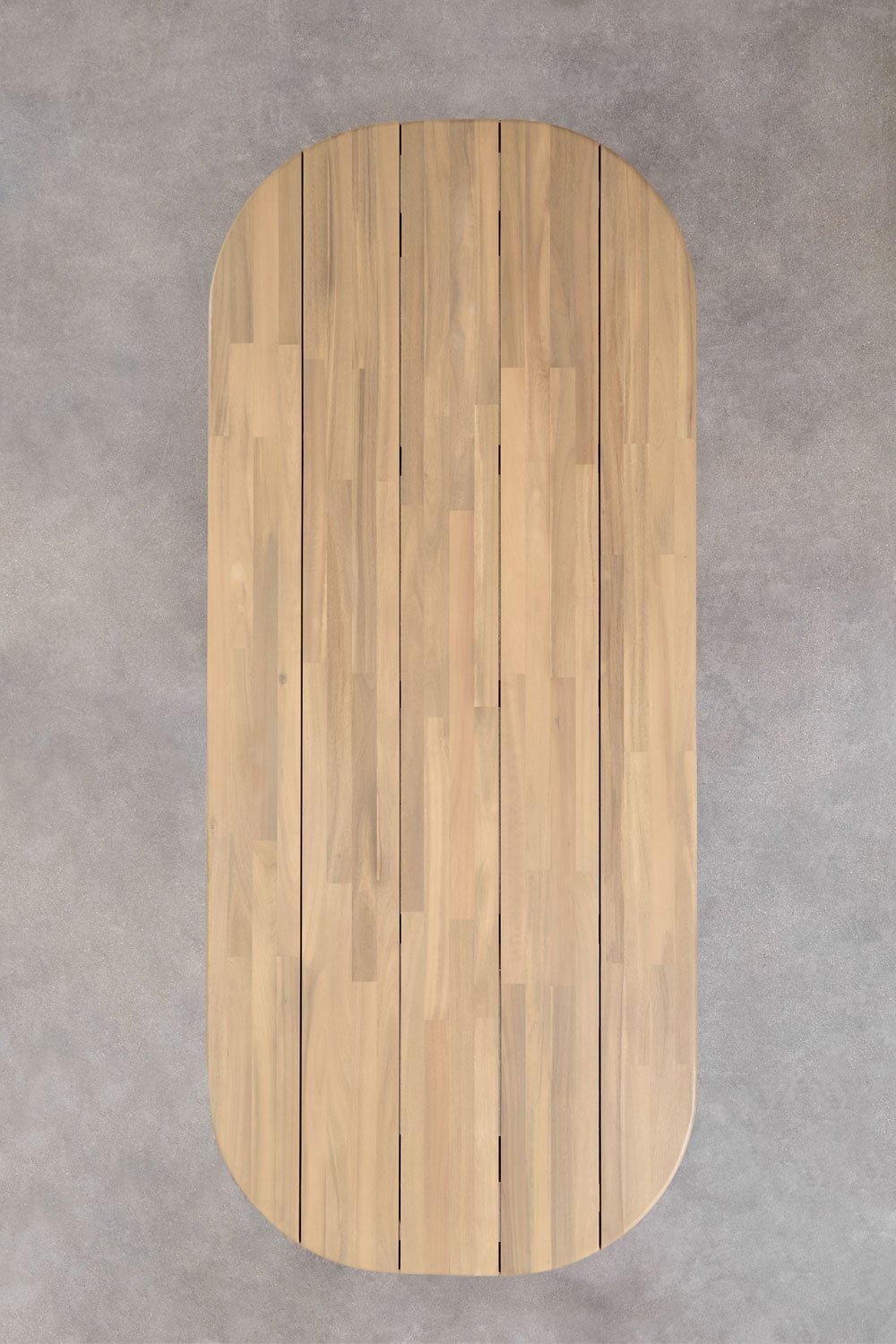 Ovaler Esstisch 240x100 cm aus Akazienholz Uleno, Galeriebild 9