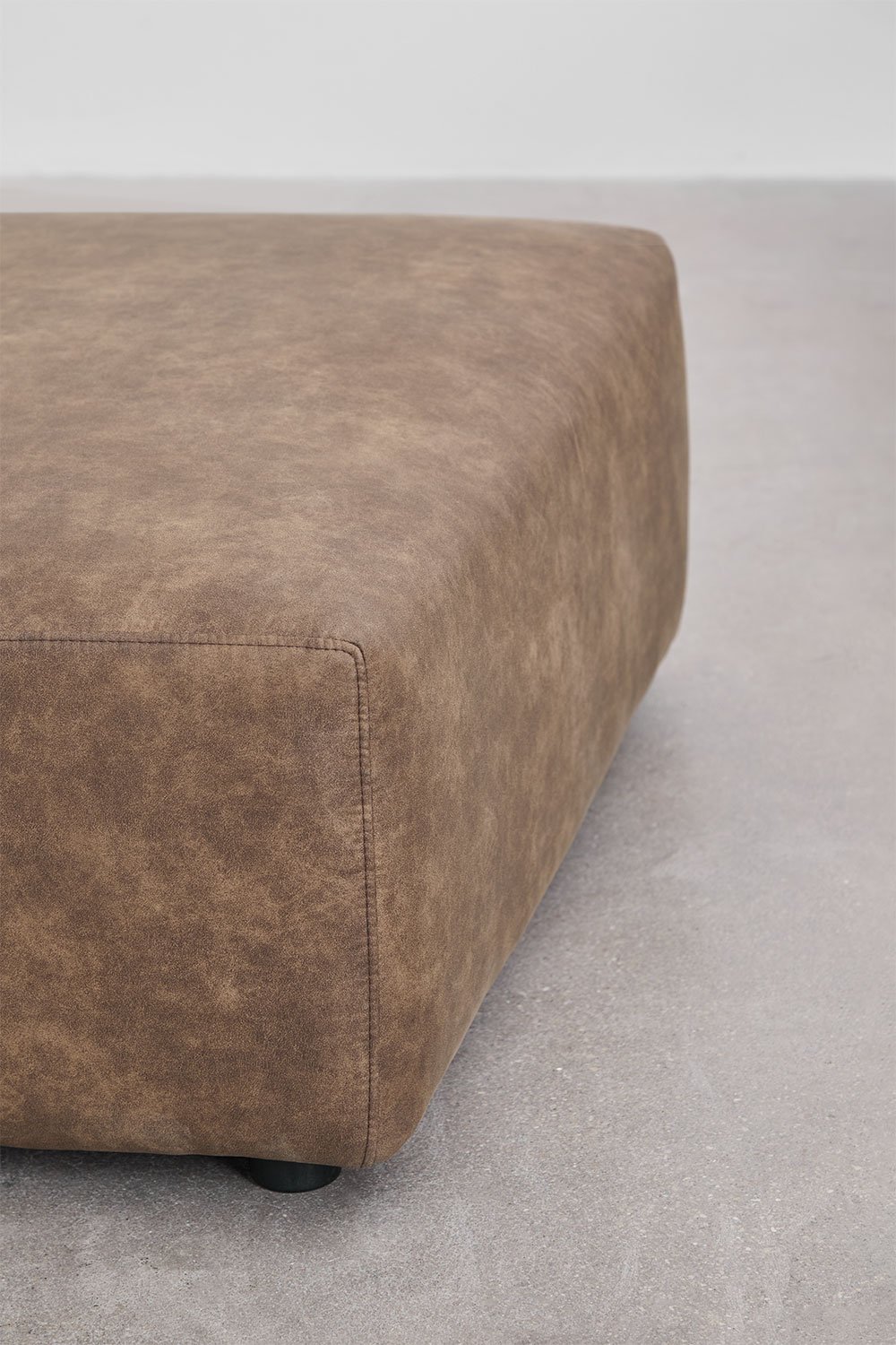 2-teiliges modulares Ecksofa links mit hoher Armlehne und Hocker ↔︎285 cm Bruna, Galeriebild 8