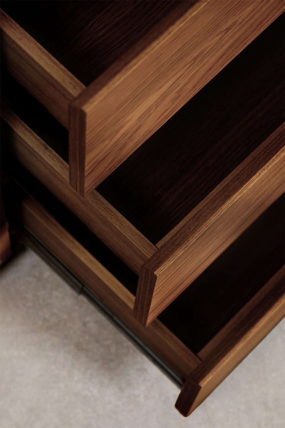 Rechteckiges Sideboard 140x45 cm aus Burundi MDF, Galeriebild 7