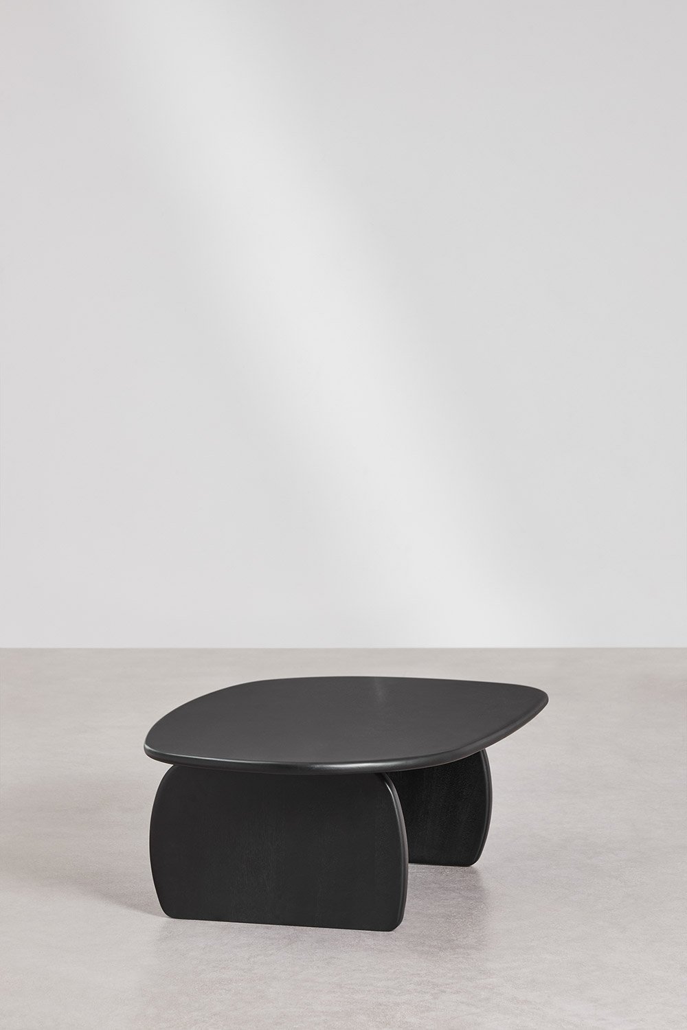 Ovaler Couchtisch 110x70 cm aus Agathe-Mangoholz, Galeriebild 4