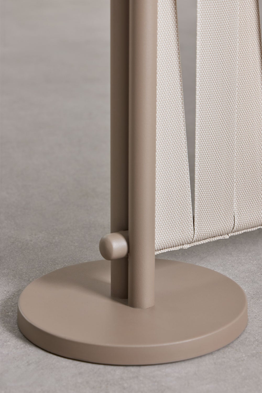 2er-Set Garten-Paravents 105x150 cm aus Aluminium und Seilgeflecht Beige-Creme Tunas, Galeriebild 6