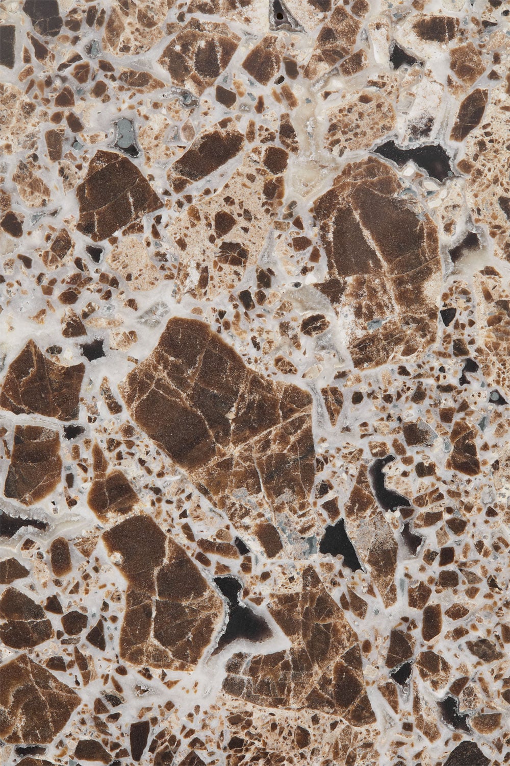 Runder Couchtisch aus Naturstein und Mangoholz Lavinia, Galeriebild 6