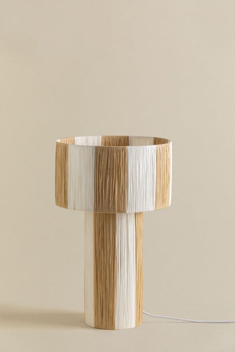 Evora Raffia-Tischlampe