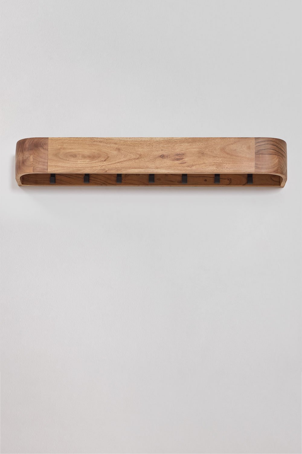 Wandgarderobe aus Akazienholz Frigia, Galeriebild 4