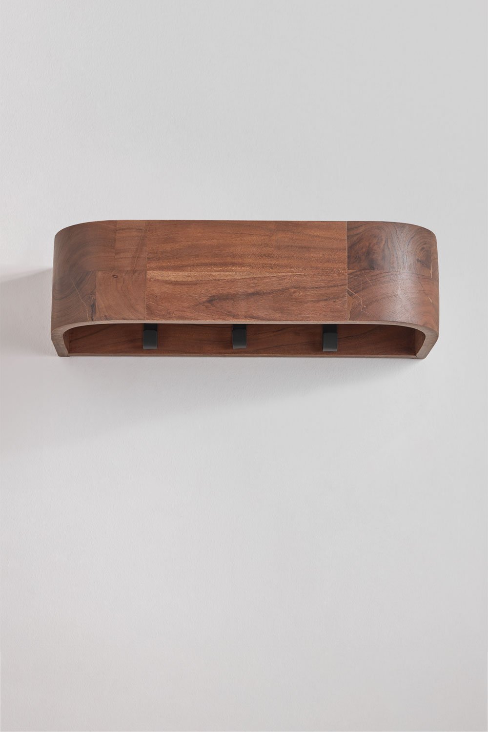 Wandgarderobe aus Akazienholz Frigia, Galeriebild 4