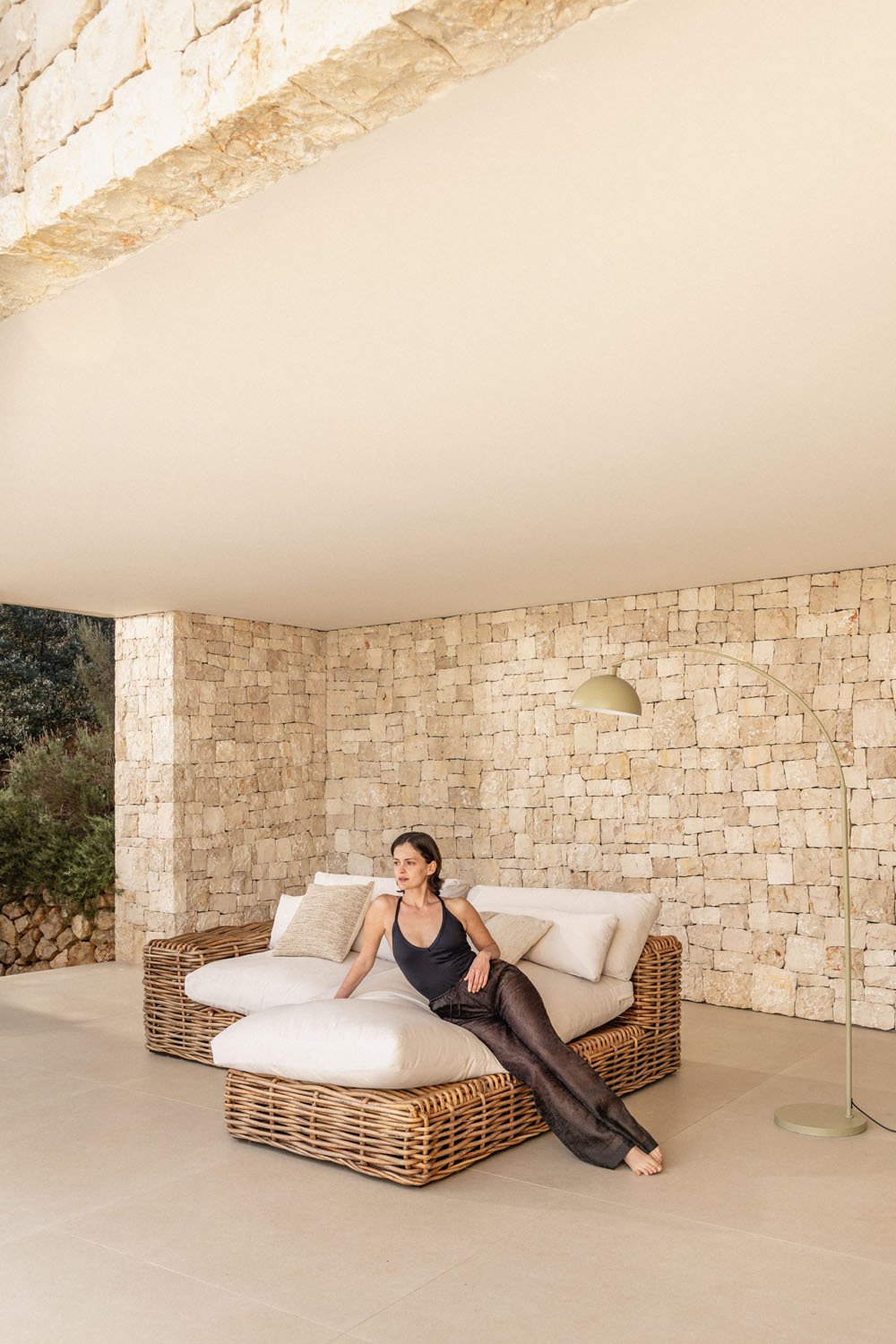 Milu 2-teiliges modulares Chaiselongue-Gartensofa rechts, Galeriebild 1