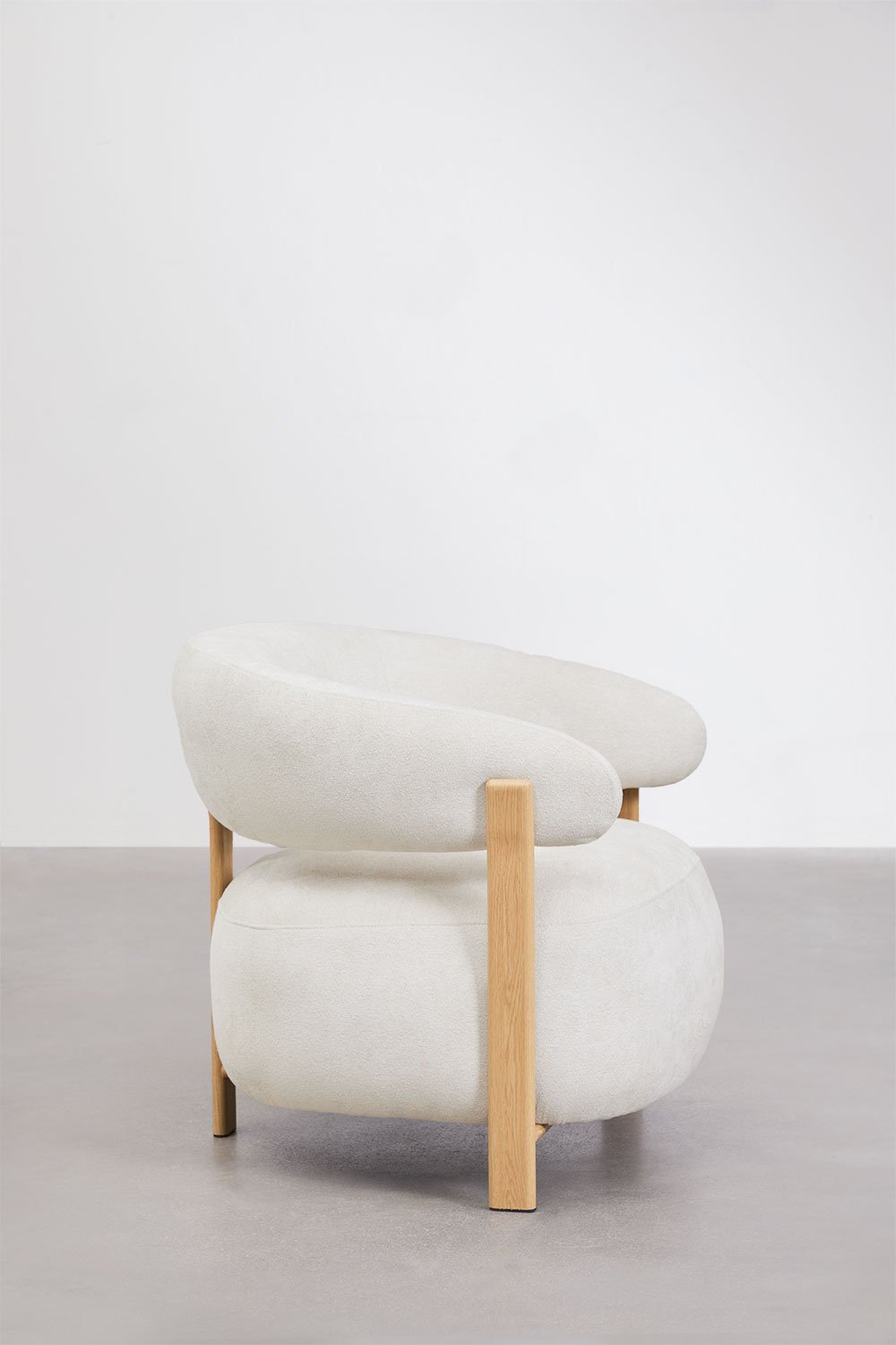 Sessel aus Chenille-Stoff und Eisen Jolie, Galeriebild 5