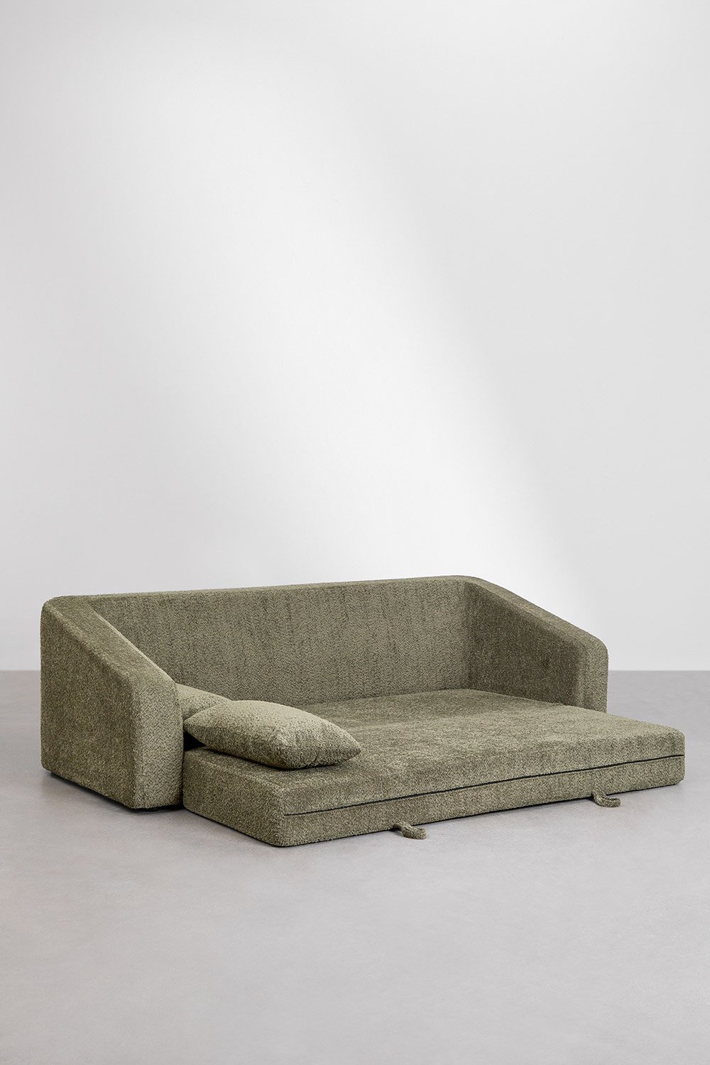 Dalila 3-Sitzer-Schlafsofa aus Bouclé-Stoff, Galeriebild 2