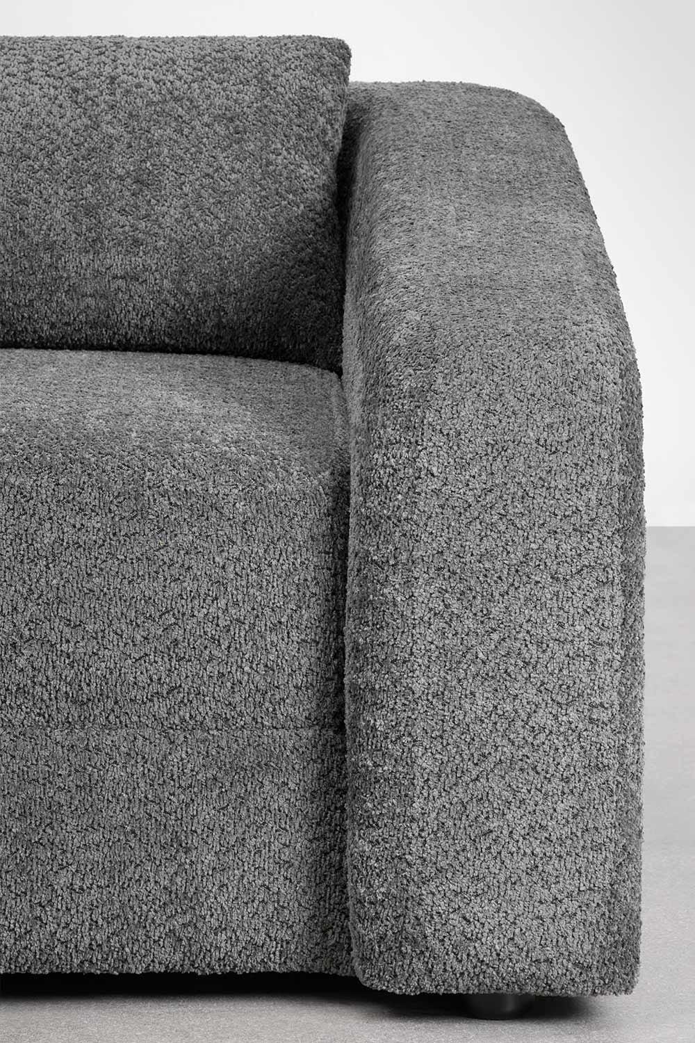 Dalila 3-Sitzer-Schlafsofa aus Bouclé-Stoff, Galeriebild 9
