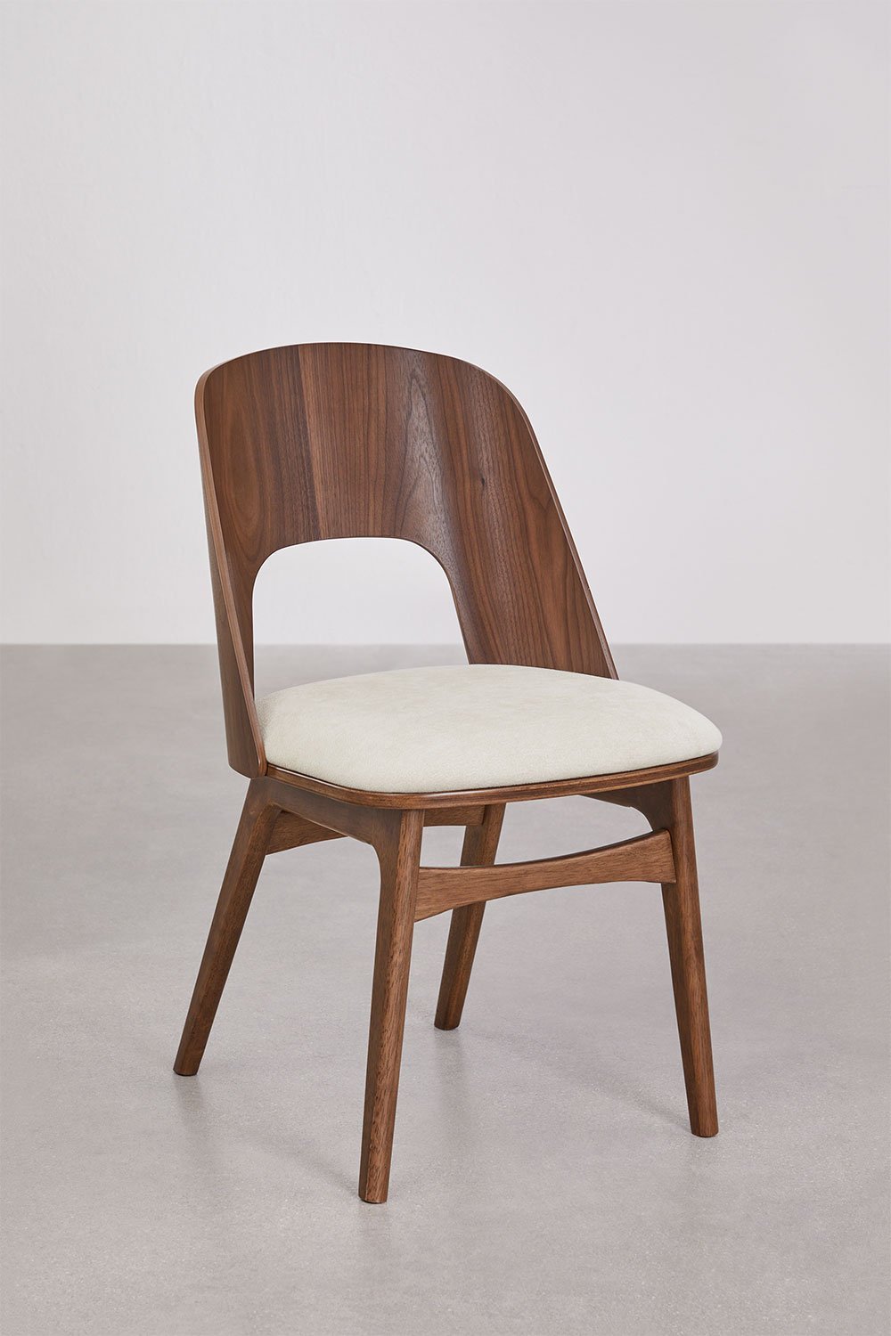 Esszimmerstuhl aus Holz und gepolstert Juna, Galeriebild 3