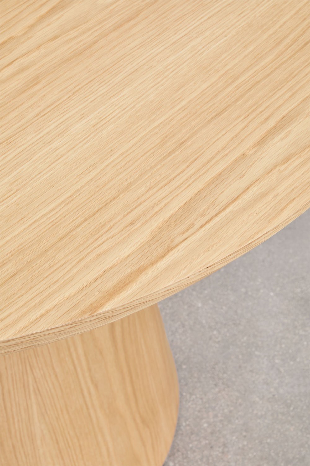 Ovaler Esstisch 180-240x105 cm ausziehbar aus MDF und Montana-Eichenfurnier, Galeriebild 9