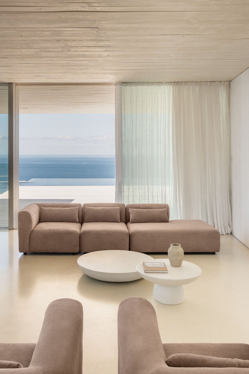 3-teiliges modulares Ecksofa Fogler mit Chaiselongue rechts, Galeriebild 1