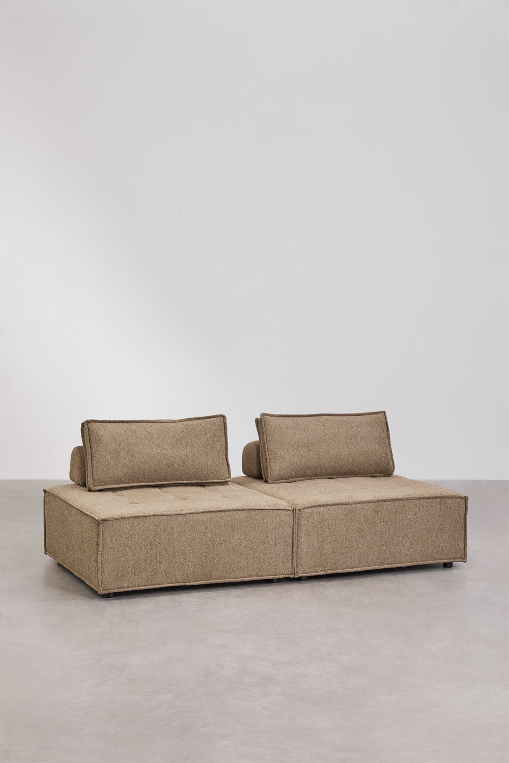 2-teiliges modulares Sofa aus Vermont-Stoff, Galeriebild 3
