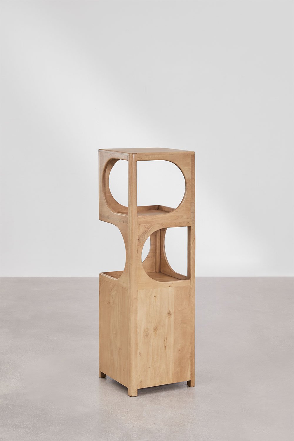 Massilia Badezimmerregal aus Akazienholz und Glas , Galeriebild 6