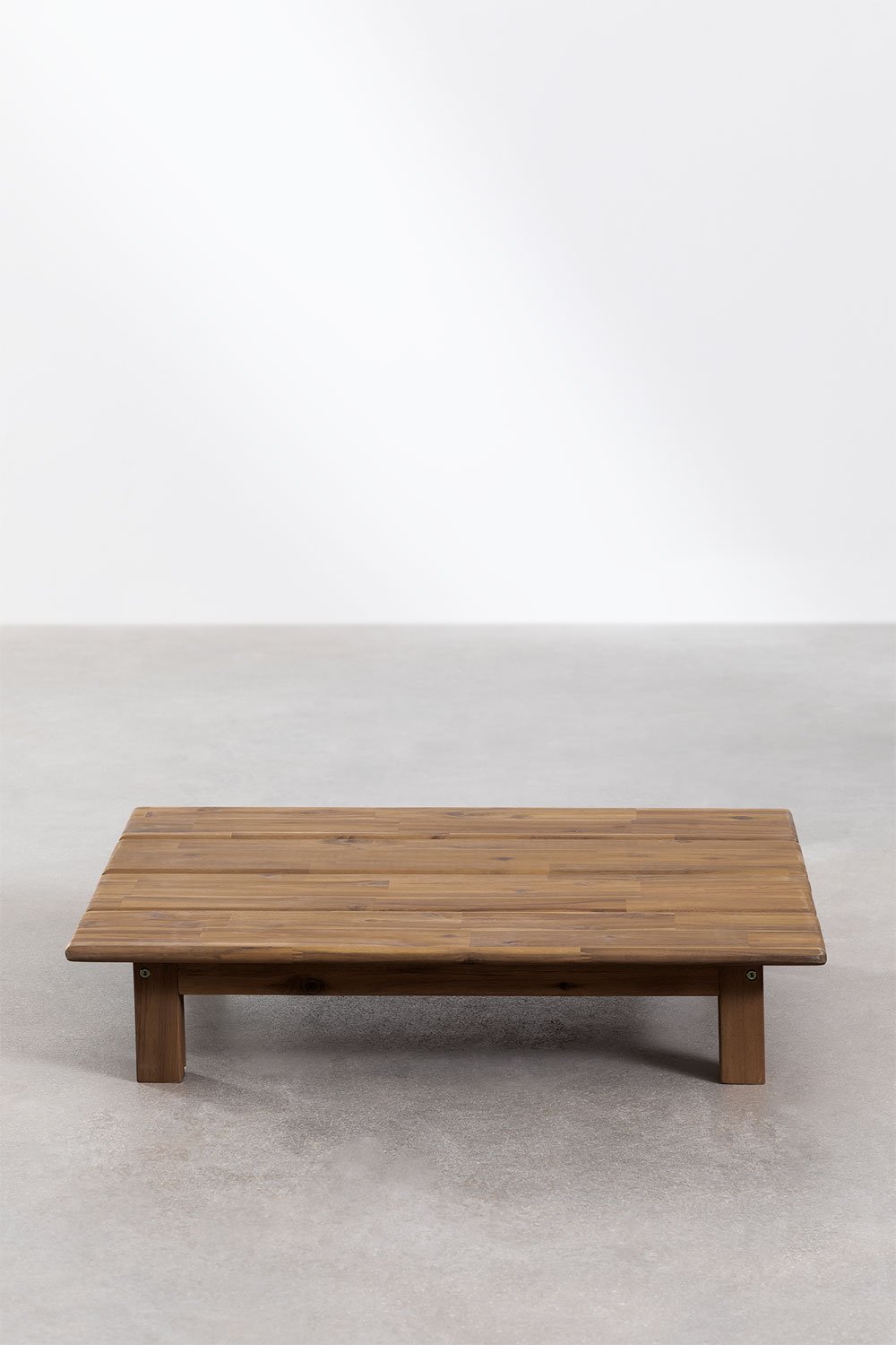 Rechteckiger Couchtisch aus Akazienholz (85x75 cm) Brina, Galeriebild 2