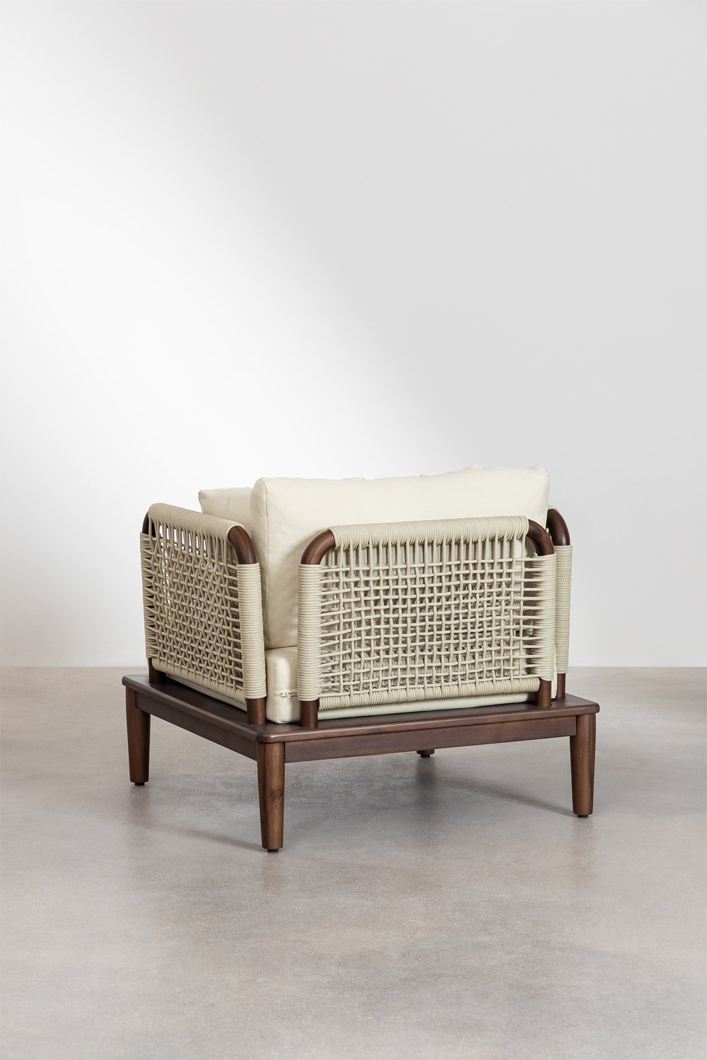 2er-Set Sessel aus Akazienholz Giulia, Galeriebild 4