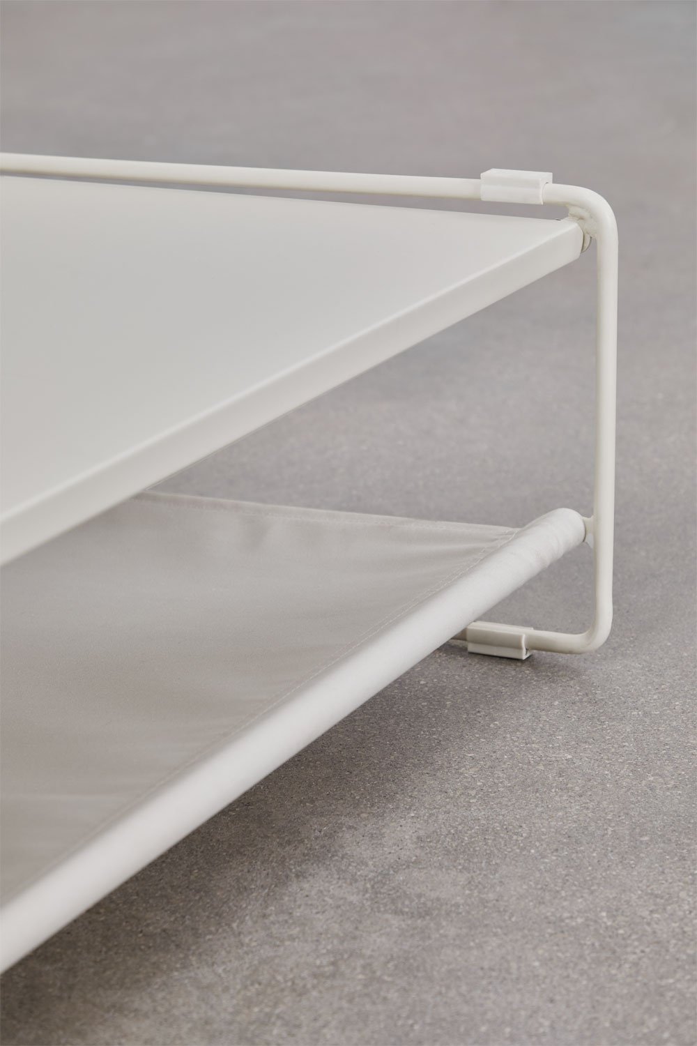 Amaro Stahl Garten-Beistelltisch in einen Pouf umwandelbar, Galeriebild 2
