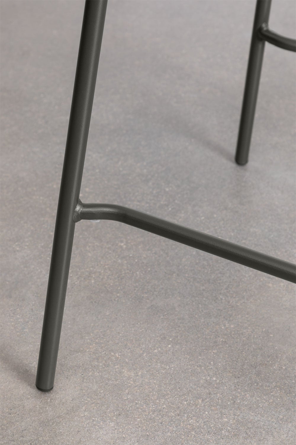 2er Pack Barhocker 65 cm stapelbar Stahl Kohlenschwarz Elton, Galeriebild 5