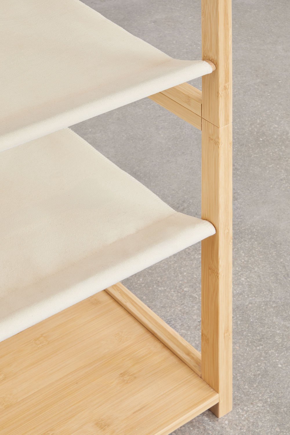 Deneb 2-teiliger offener modularer Kleiderschrank aus Bambus, Galeriebild 6