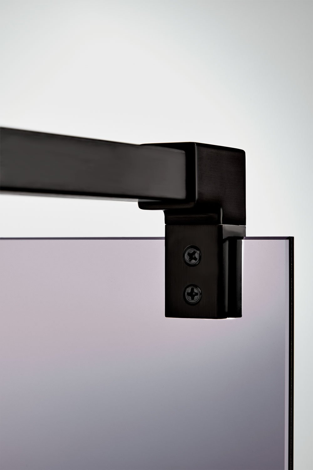 Feste Duschwand mit 8 mm gehärtetem Glas und Bristol-Aluminium, Galeriebild 6