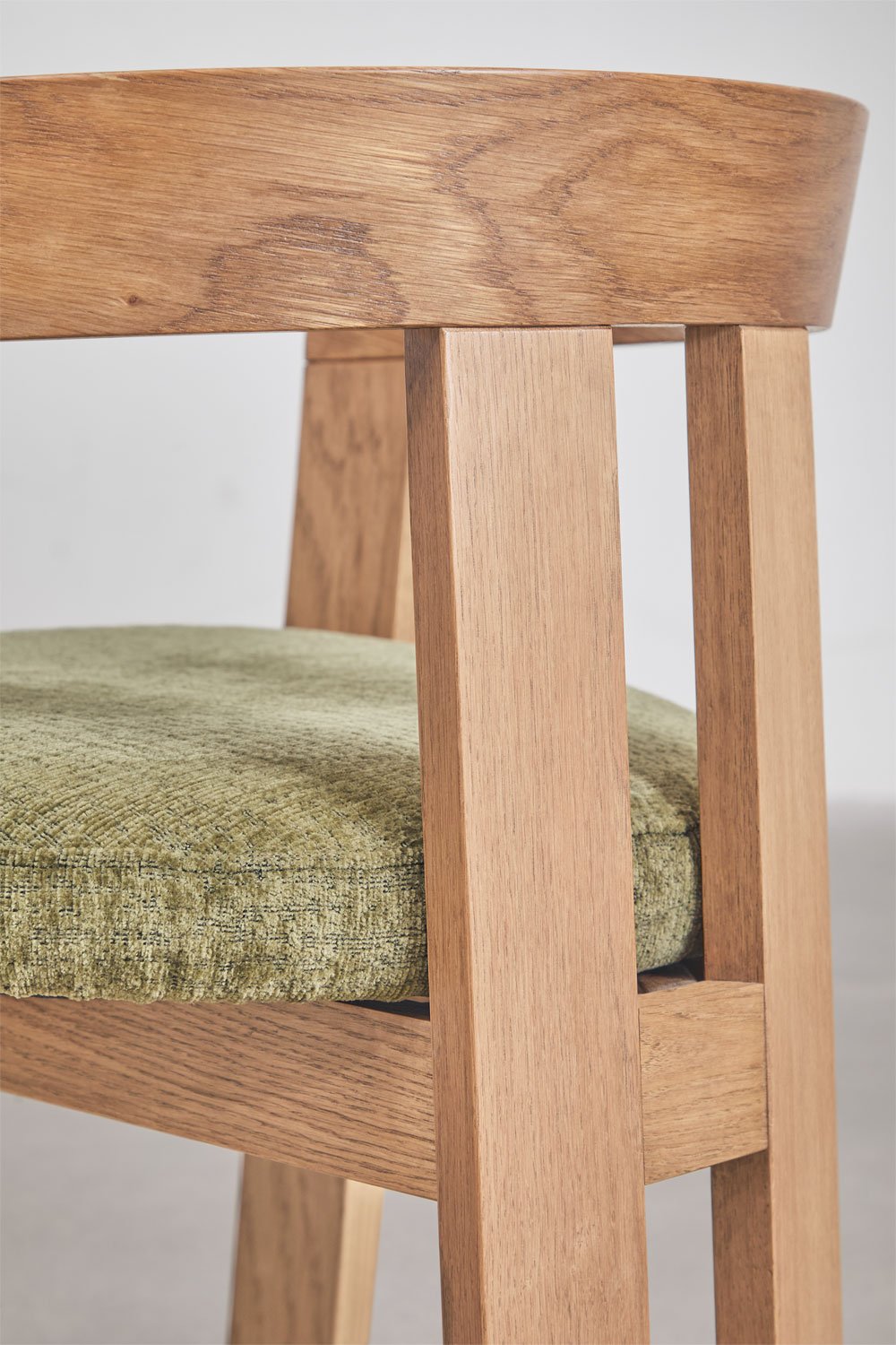 Esszimmerstuhl mit Armlehnen aus Holz und gepolstert Yvone, Galeriebild 8