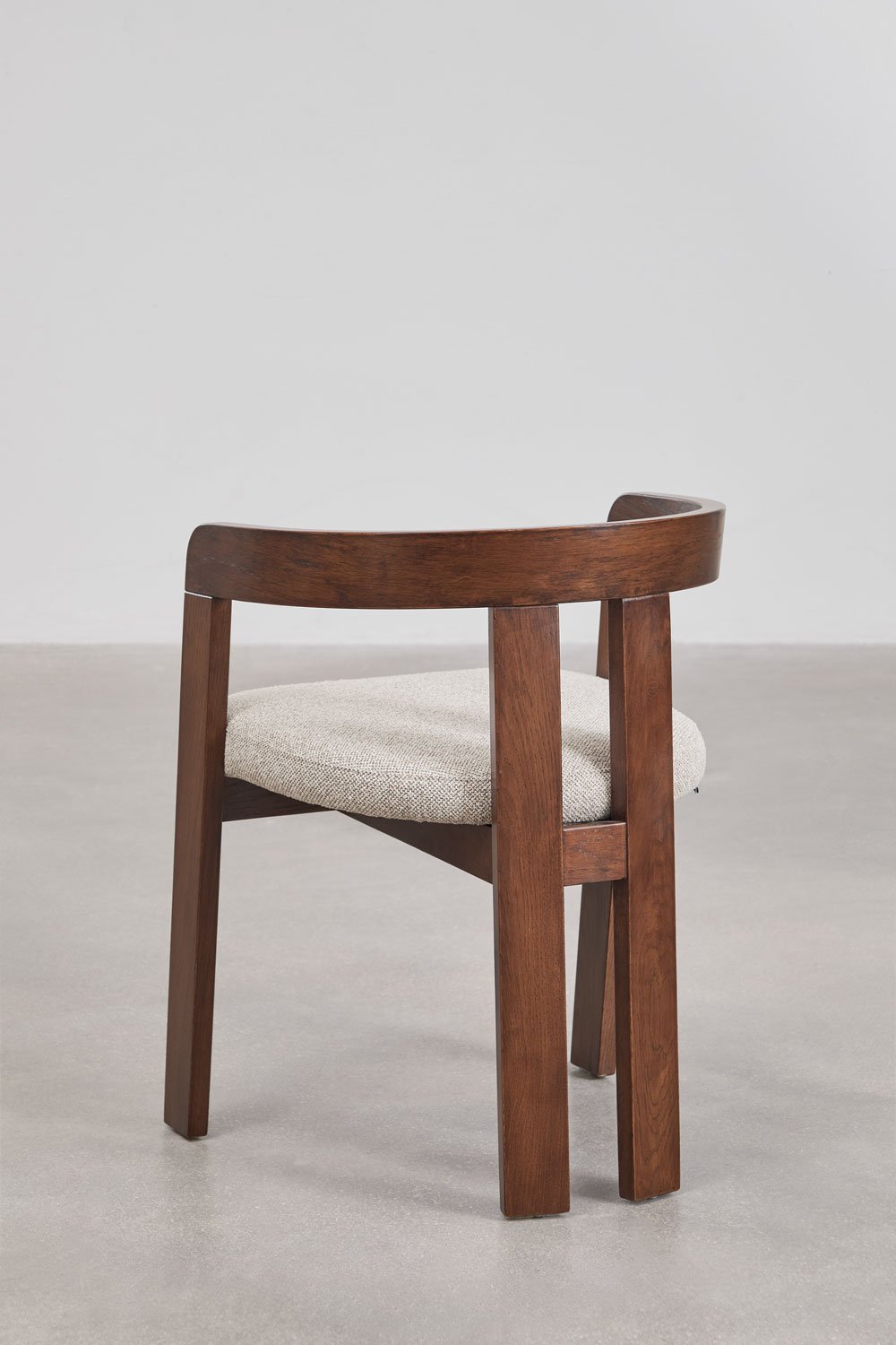 Esszimmerstuhl mit Armlehnen aus Holz und gepolstert Yvone, Galeriebild 5