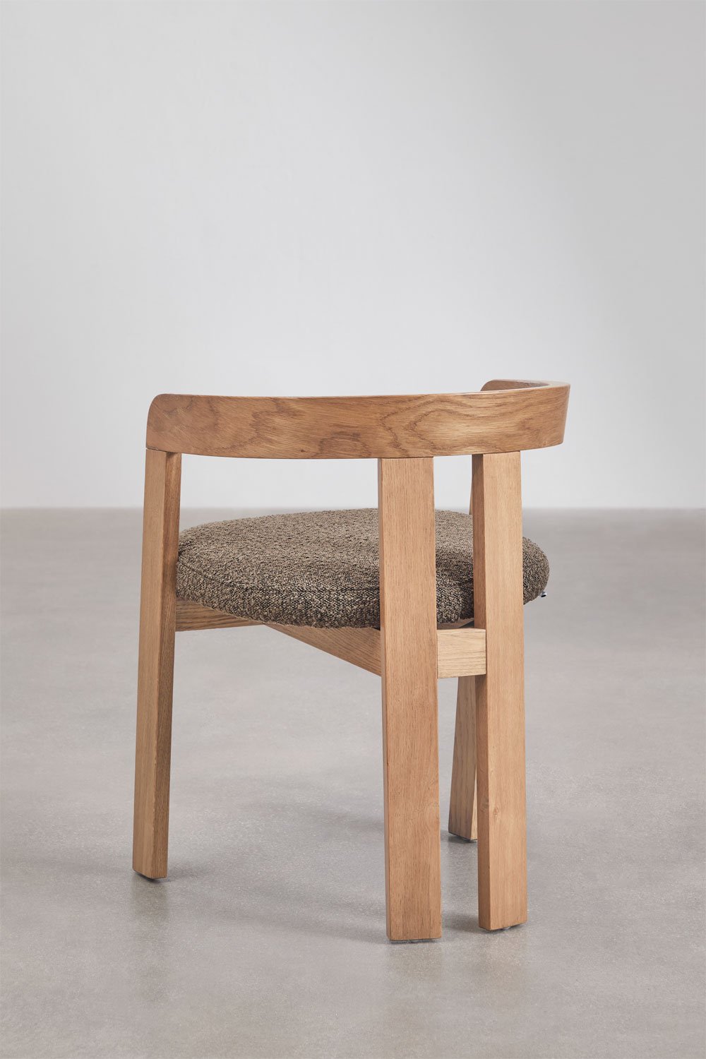 Pack mit 2 Esszimmerstühlen mit Armlehnen aus Holz und gepolstert Yvone, Galeriebild 5