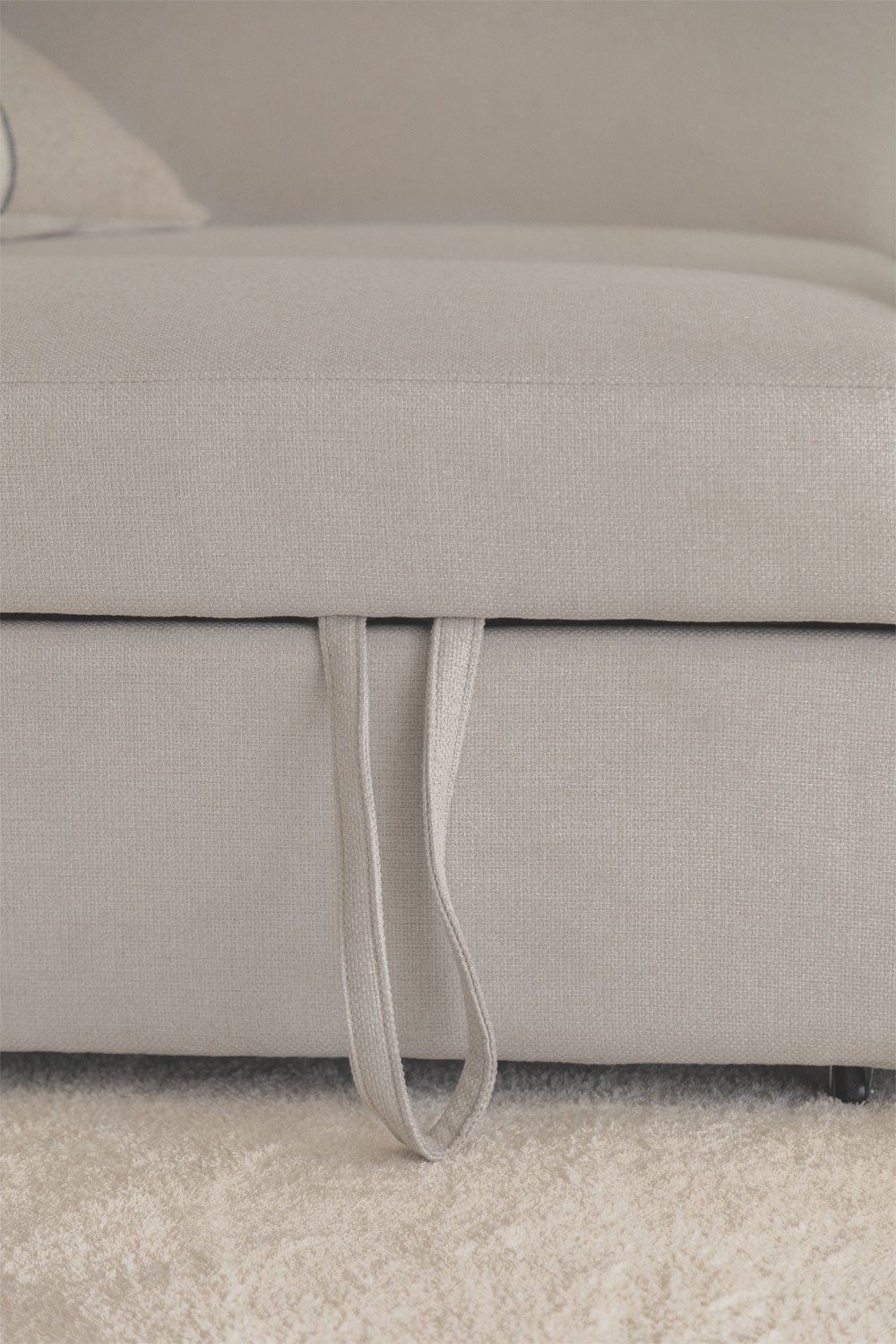 3-Sitzer Schlafsofa mit rechter Chaiselongue aus Stoff Umay, Galeriebild 3