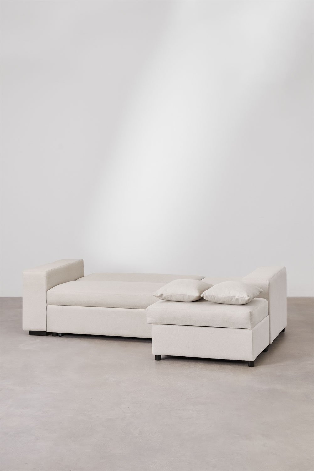 3-Sitzer Schlafsofa mit rechter Chaiselongue aus Stoff Umay, Galeriebild 5