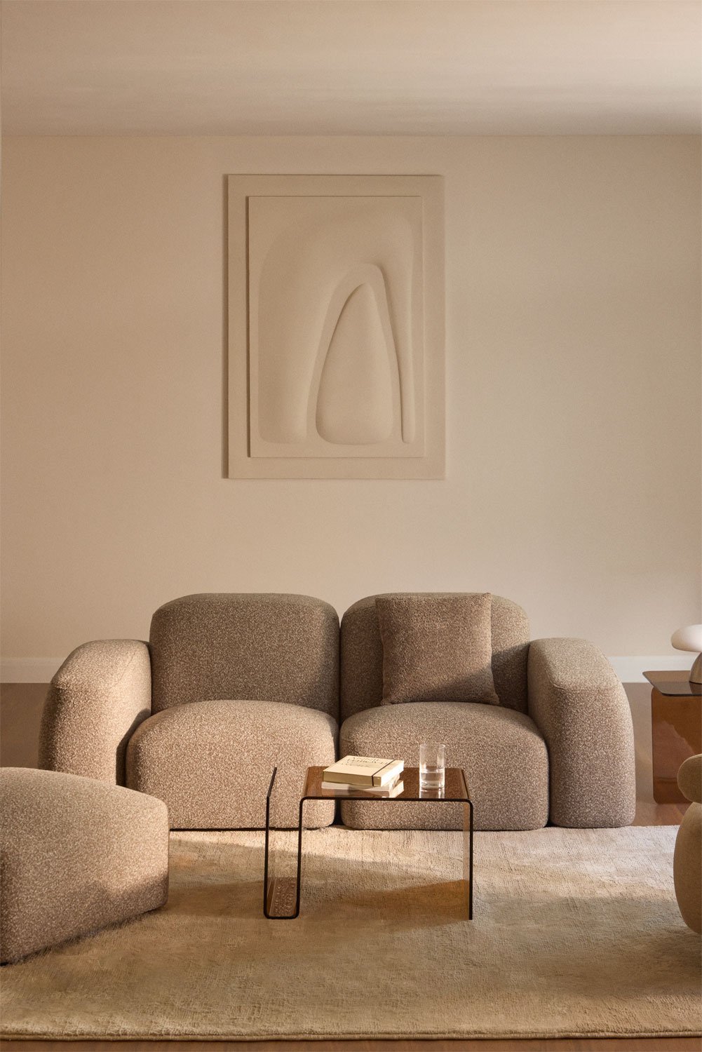 Bastian 2-teiliges modulares Sofa und Pouf, Galeriebild 1