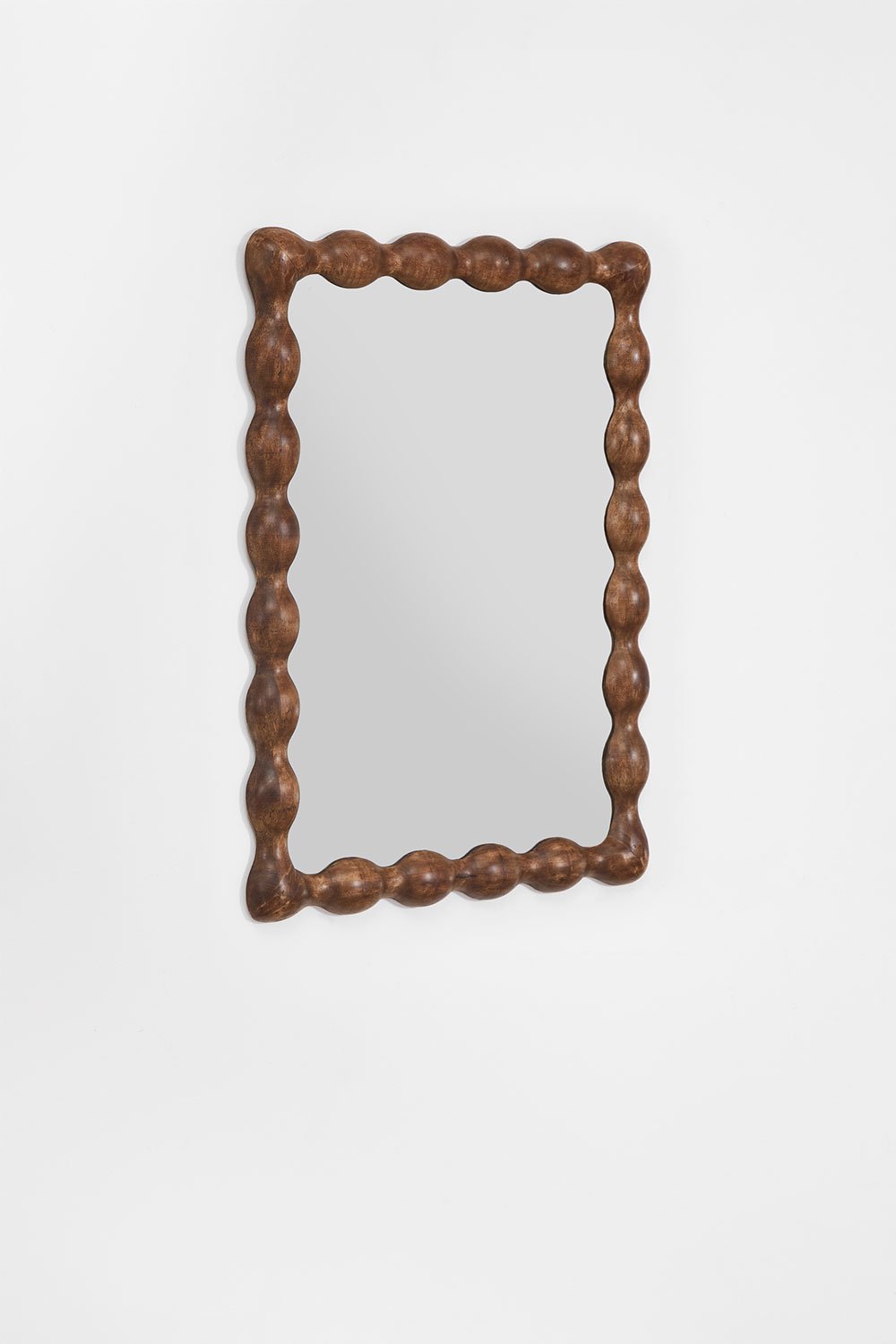 Rechteckiger Wandspiegel aus Mangoholz Tessaia, Galeriebild 3