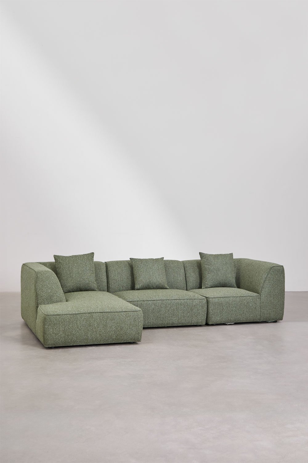 Cardea gepolstertes 3-teiliges Chaiselongue-Modulsofa für die linke Seite, Galeriebild 3