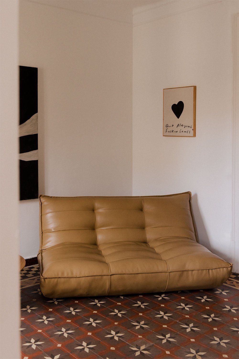 Mati 2-Sitzer-Relaxsofa aus Kunstleder, Galeriebild 1