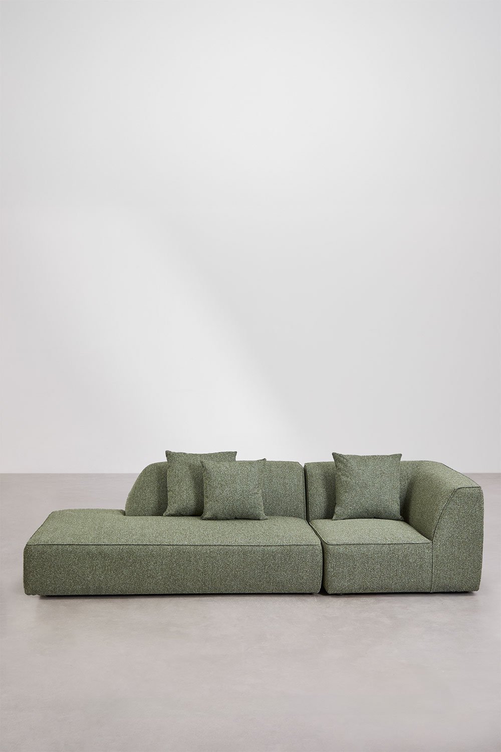 Gepolstertes 2-teiliges Eckmodulsofa Cardea mit Chaiselongue links, Galeriebild 5