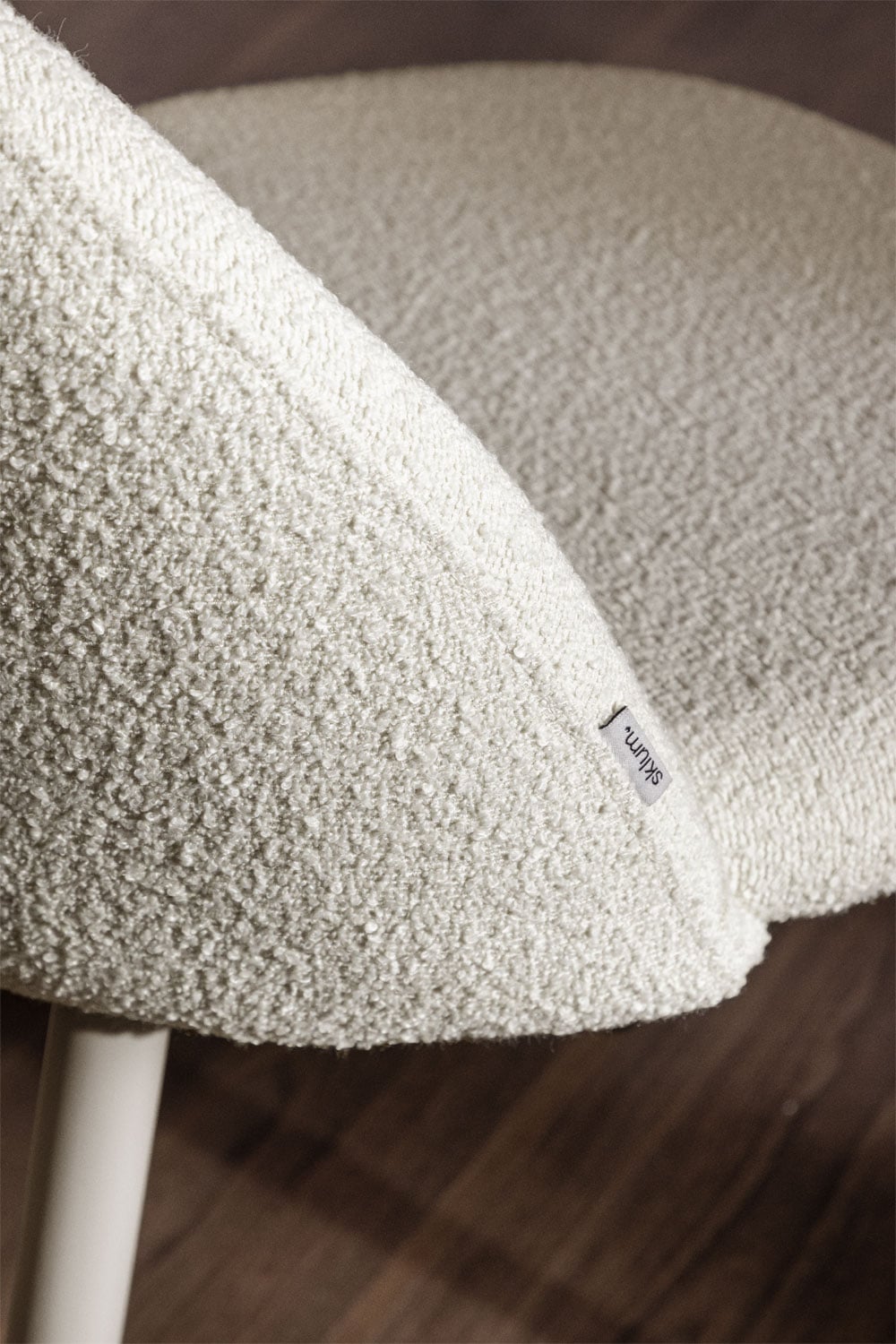 Packung mit 2 Kana Deluxe Esszimmerstühlen aus Bouclé-Stoff, Galeriebild 2