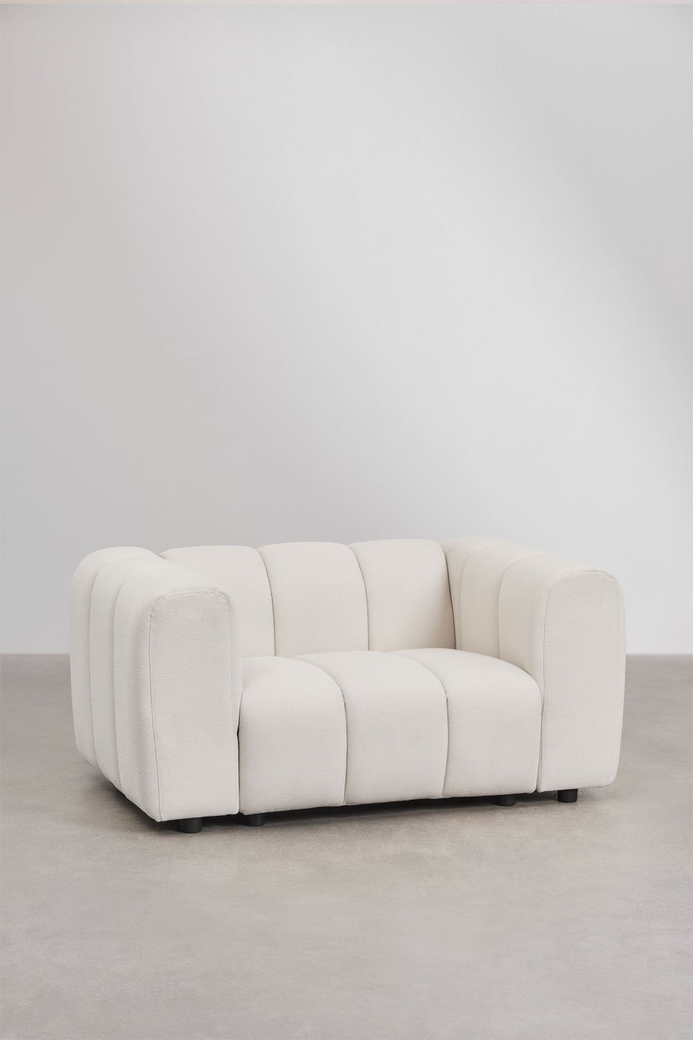 Sessel Eliot aus Bouclé-Stoff, Galeriebild 1