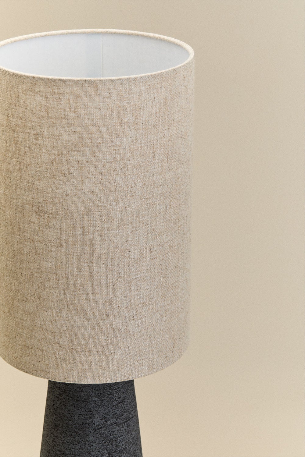 Tischlampe aus Leinen und Fiberglas Loana, Galeriebild 5